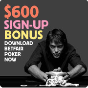 BetFair Poker $600 Bonus Code